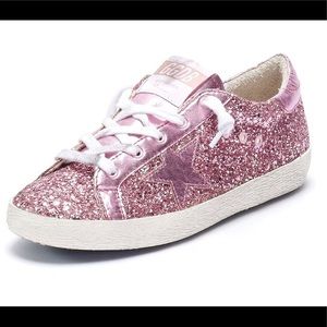ISO girls pink glitter Golden goose size 35